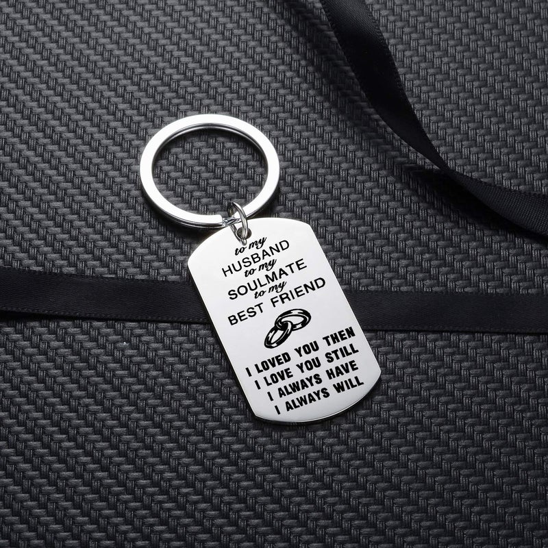 YeeQin Husband Gifts To My Husband Keychain To My Soulmate Love Valentines Day Anniversary Day Gifts Christmas Gift For Husband From Wife - Image 4